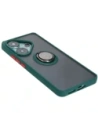 Kup Etui s držákem na prst Bizon Case Hybrid Ring pro Xiaomi Poco F6 kouřové s tmavě zeleným rámečkem - BIZ6186 - {ean13} - Sklep Home Screen