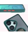 Kup Etui s držákem na prst Bizon Case Hybrid Ring pro Xiaomi Poco F6 kouřové s tmavě zeleným rámečkem - BIZ6186 - {ean13} - Sklep Home Screen