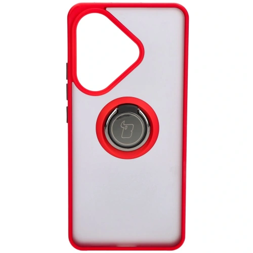 Kup Bizon Case Hybrid Ring Xiaomi Poco F6 rauchig mit einem roten Rahmen - BIZ6187 - {ean13} - Sklep Home Screen