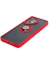 Kup Bizon Case Hybrid Ring Xiaomi Poco F6 rauchig mit einem roten Rahmen - BIZ6187 - {ean13} - Sklep Home Screen