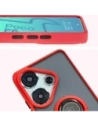 Kup Etui z uchwytem na palec Bizon Case Hybrid Ring do Xiaomi Poco F6 przydymione z czerwoną ramką - BIZ6187 - {ean13} - Sklep Home Screen