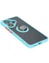 Kup Etui z uchwytem na palec Bizon Case Hybrid Ring do Xiaomi Poco F6 przydymione z jasnoniebieską ramką - BIZ6188 - {ean13} - Sklep Home Screen