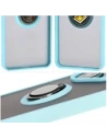 Buy Bizon Case Hybrid Ring Xiaomi Poco F6 smoky with a light blue frame - BIZ6188 - {ean13} - Home Screen Store Europe