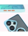 Buy Bizon Case Hybrid Ring Xiaomi Poco F6 smoky with a light blue frame - BIZ6188 - {ean13} - Home Screen Store Europe