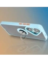 Kup Etui s úchytem na prst Bizon Case Hybrid Ring pro Xiaomi Poco F6 kouřové s světle modrým rámem - BIZ6188 - {ean13} - Sklep Home Screen