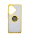 Buy Bizon Case Hybrid Ring Xiaomi Poco F6 smoky with a yellow frame - BIZ6189 - {ean13} - Home Screen Store Europe