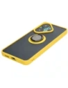 Buy Bizon Case Hybrid Ring Xiaomi Poco F6 smoky with a yellow frame - BIZ6189 - {ean13} - Home Screen Store Europe