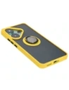 Kup Bizon Case Hybrid Ring Xiaomi Poco F6 smoky cu un cadru galben - BIZ6189 - {ean13} - Sklep Home Screen