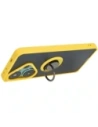 Buy Bizon Case Hybrid Ring Xiaomi Poco F6 smoky with a yellow frame - BIZ6189 - {ean13} - Home Screen Store Europe