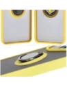 Buy Bizon Case Hybrid Ring Xiaomi Poco F6 smoky with a yellow frame - BIZ6189 - {ean13} - Home Screen Store Europe