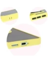 Buy Bizon Case Hybrid Ring Xiaomi Poco F6 smoky with a yellow frame - BIZ6189 - {ean13} - Home Screen Store Europe