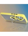Buy Bizon Case Hybrid Ring Xiaomi Poco F6 smoky with a yellow frame - BIZ6189 - {ean13} - Home Screen Store Europe