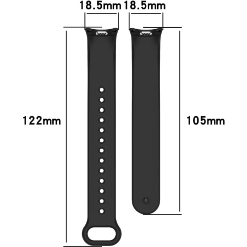 Kup Silikonový pásek Bizon Strap Watch Silicone pro Xiaomi Smart Band 9 / 9 NFC / 8 černý - BIZ6190 - {ean13} - Sklep Home Screen