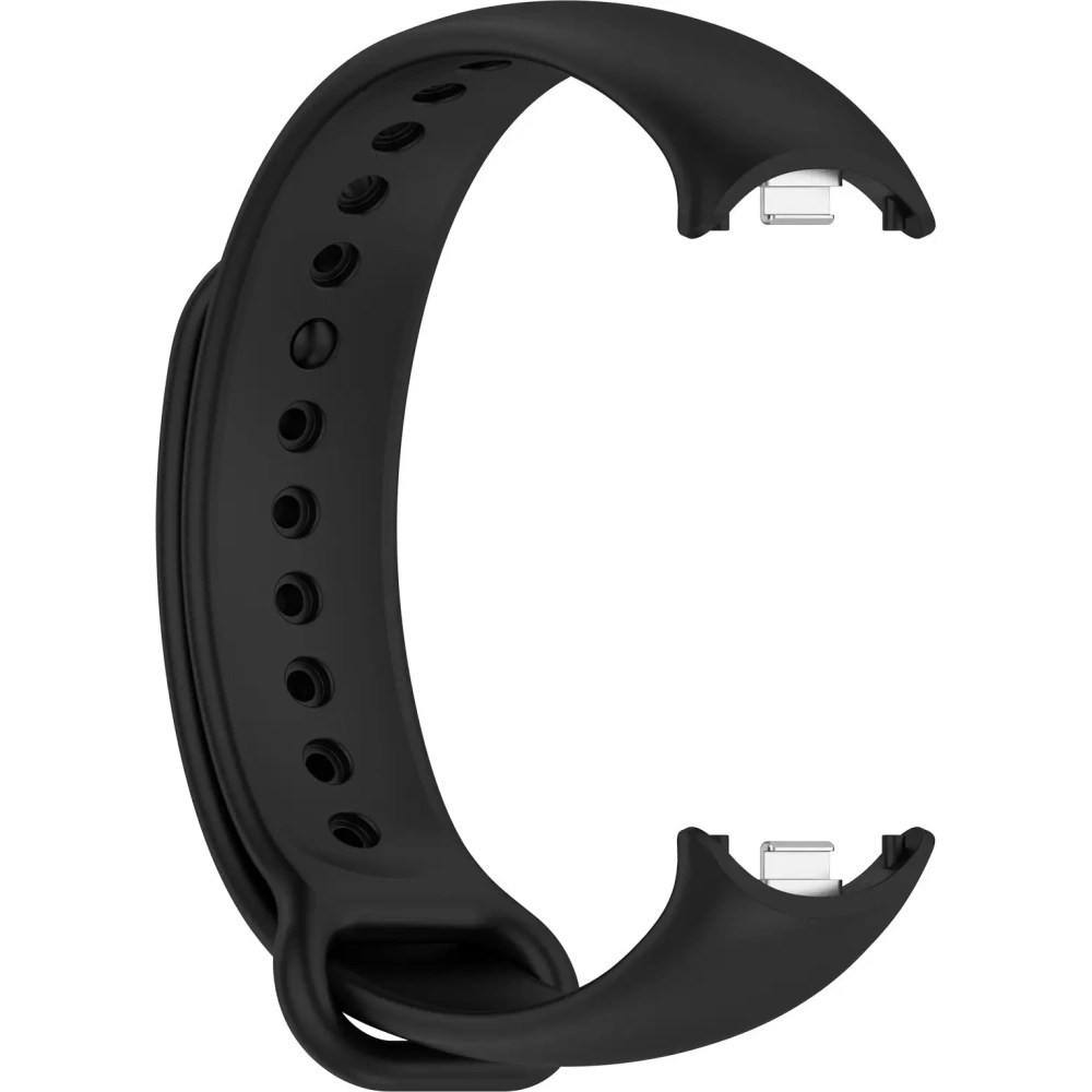 Silikonowy pasek Bizon Strap Watch Silicone do Xiaomi Smart Band 9 / 9 NFC / 8 czarny