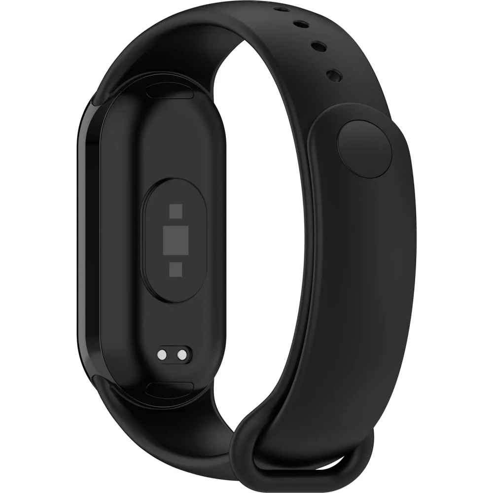 Silikonowy pasek Bizon Strap Watch Silicone do Xiaomi Smart Band 9 / 9 NFC / 8 czarny