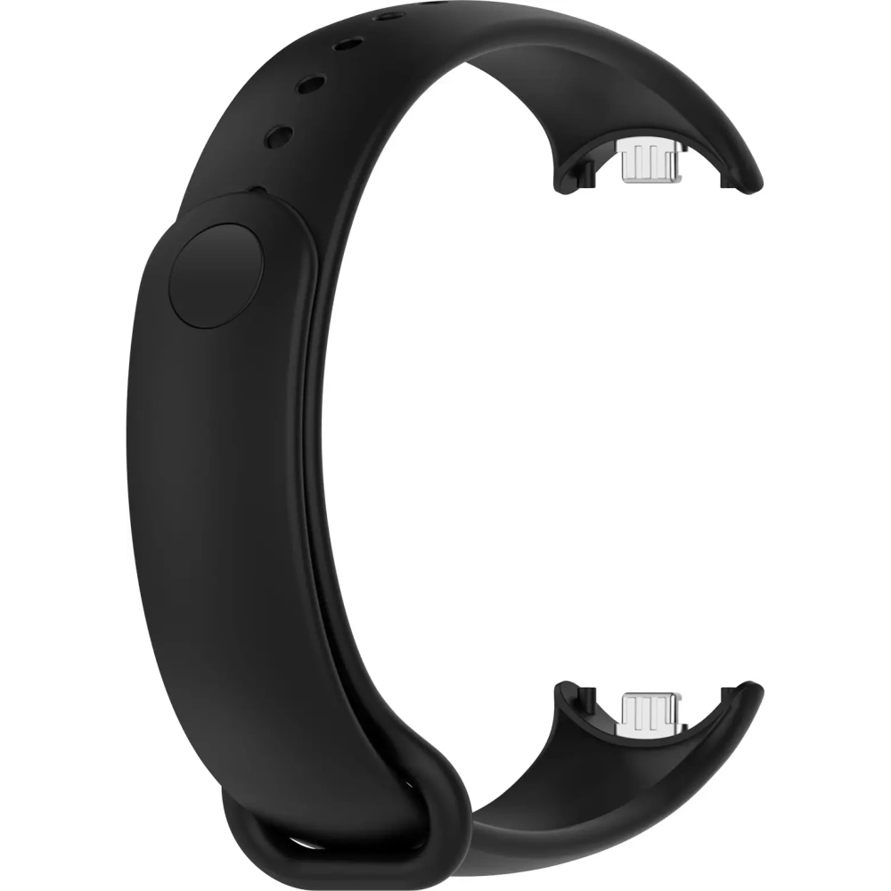Silikonowy pasek Bizon Strap Watch Silicone do Xiaomi Smart Band 9 / 9 NFC / 8 czarny