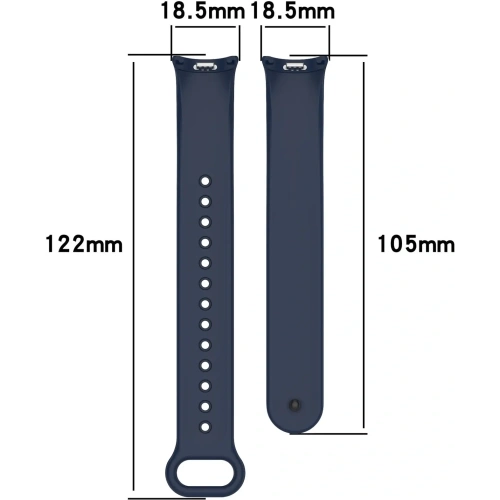 Kup Silikonový pásek Bizon Strap Watch Silicone do Xiaomi Smart Band 9 / 9 NFC / 8 modrý - BIZ6191 - {ean13} - Sklep Home Screen