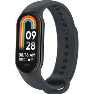 Kup Silikonový pásek Bizon Strap Watch Silicone pro Xiaomi Smart Band 9 / 9 NFC / 8 tmavě šedý - BIZ6192 - {ean13} - Sklep Home Screen