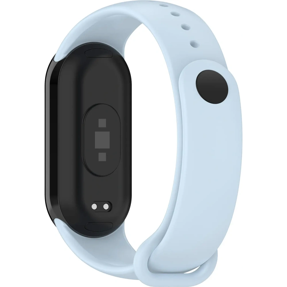 Silikonowy pasek Bizon Strap Watch Silicone do Xiaomi Smart Band 9 / 9 NFC / 8 jasnoniebieski