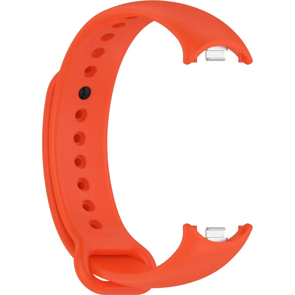 Silikonowy pasek Bizon Strap Watch Silicone do Xiaomi Smart Band 9 / 9 NFC / 8 pomarańczowy