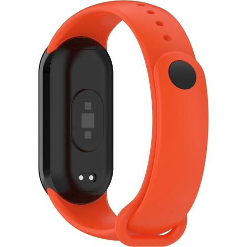 Kup Silikonowy pasek Bizon Strap Watch Silicone do Xiaomi Smart Band 9 / 9 NFC / 8 pomarańczowy - BIZ6194 - {ean13} - Sklep Home Screen