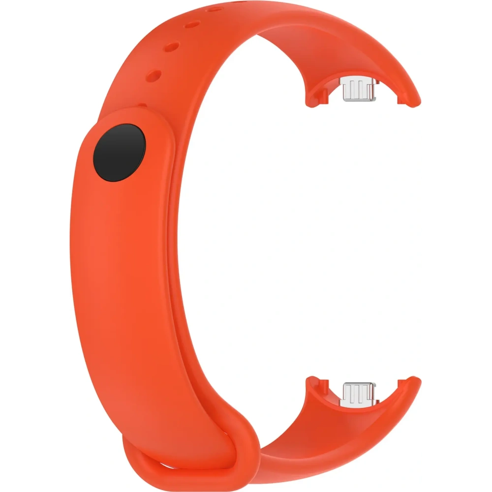Silikonowy pasek Bizon Strap Watch Silicone do Xiaomi Smart Band 9 / 9 NFC / 8 pomarańczowy