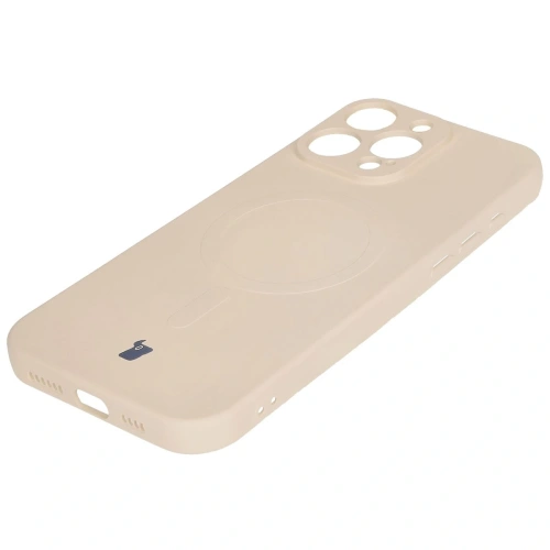 Kup Silikonový obal s magnetickým kroužkem Bizon Case Silicone Magnetic pro Apple iPhone 16 Pro Max béžový - BIZ6195 - {ean13} - Sklep Home Screen