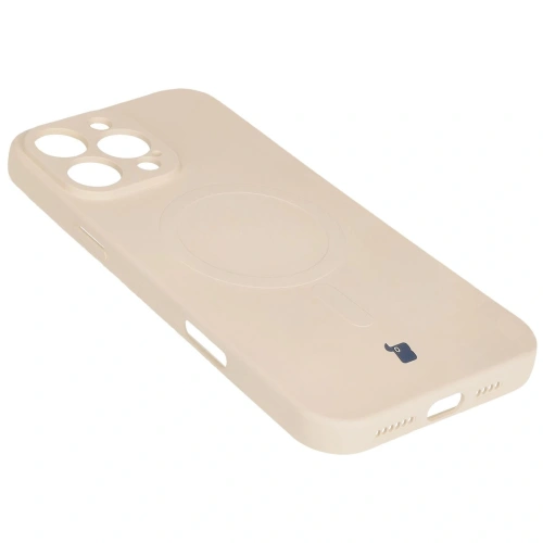 Kup Silikonový obal s magnetickým kroužkem Bizon Case Silicone Magnetic pro Apple iPhone 16 Pro Max béžový - BIZ6195 - {ean13} - Sklep Home Screen