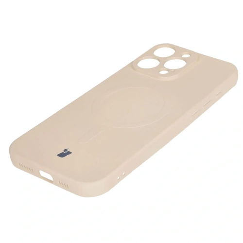 Kup Silikonový obal s magnetickým kroužkem Bizon Case Silicone Magnetic pro Apple iPhone 16 Pro béžový - BIZ6196 - {ean13} - Sklep Home Screen