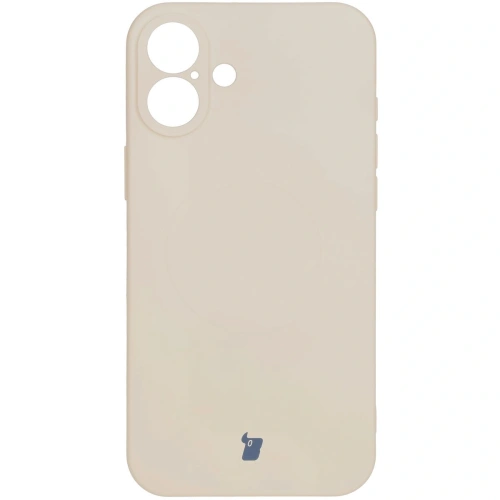 Kup Szilikon tok mágneses gyűrűvel Bizon Case Szilikon Magnetic az Apple iPhone 16 Plus bézs színben - BIZ6197 - {ean13} - Sklep Home Screen