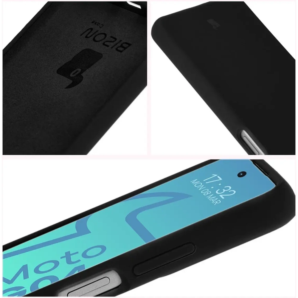 Silikonowe etui Bizon Soft Case do Motorola Moto G04 czarne