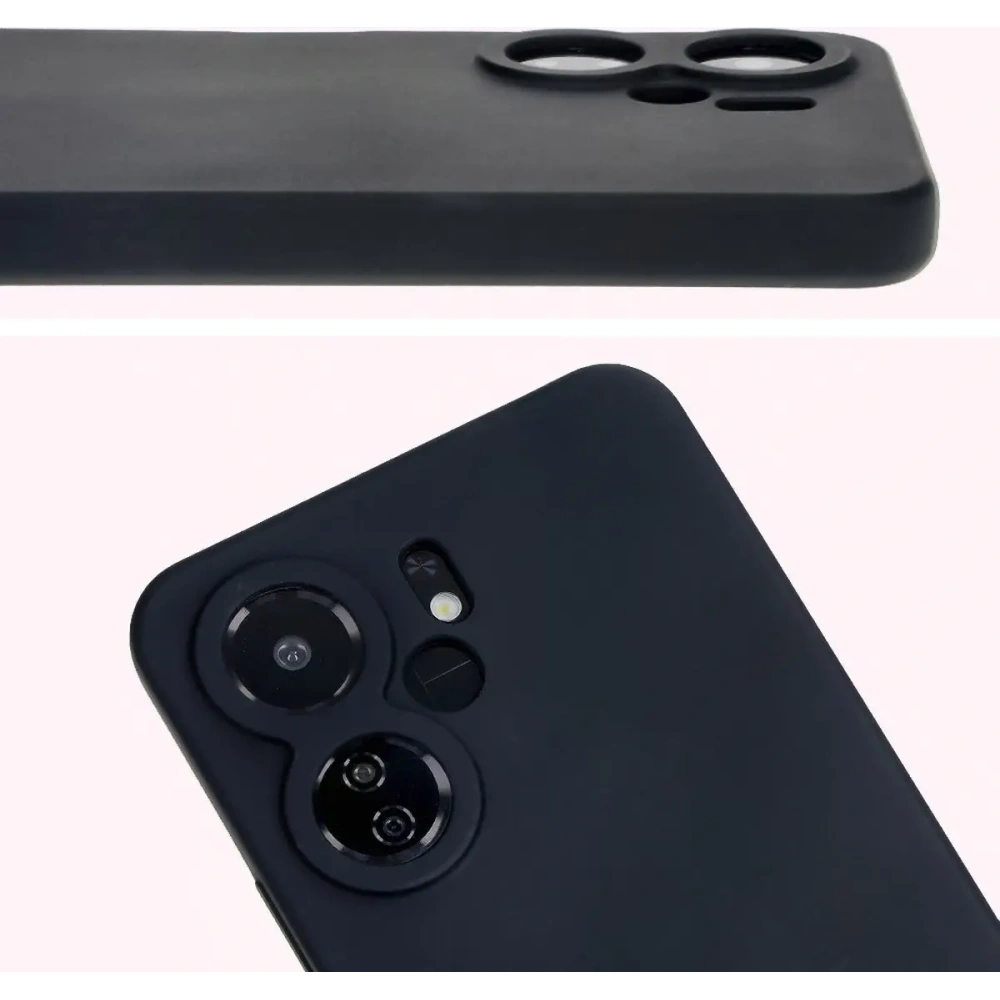 Silikonowe etui Bizon Soft Case do Xiaomi Redmi 13C 4G / Xiaomi Redmi 13C 5G / Xiaomi Poco C65 czarne