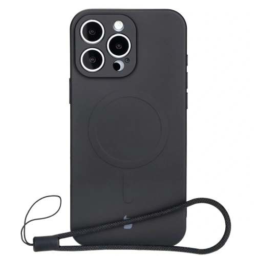 Kup Silikonový obal s magnetickým kroužkem Bizon Case Silicone Magnetic pro Apple iPhone 16 Pro černý - BIZ6202 - {ean13} - Sklep Home Screen