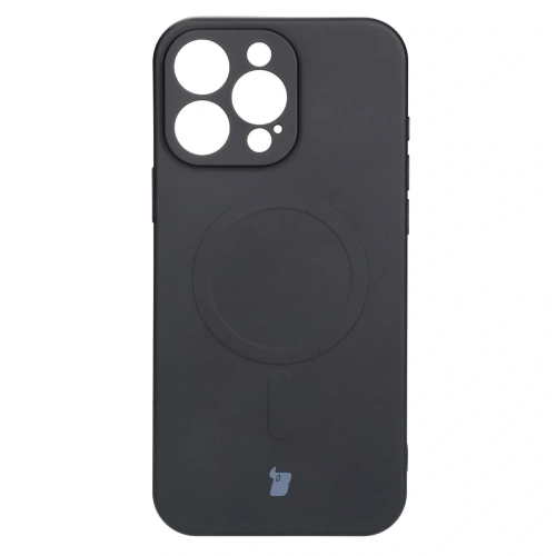 Kup Silikonowe etui z pierścieniem magnetycznym Bizon Case Silicone Magnetic do Apple iPhone 16 Pro czarne - BIZ6202 - {ean13} - Sklep Home Screen