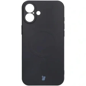 Kup Silikonové pouzdro s magnetickým kroužkem Bizon Case Silicone Magnetic pro Apple iPhone 16 černé - BIZ6203 - {ean13} - Sklep Home Screen