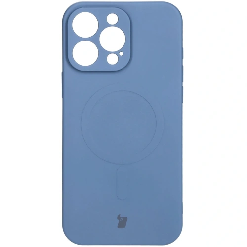 Kup Silikonowe etui z pierścieniem magnetycznym Bizon Case Silicone Magnetic do Apple iPhone 16 Pro Max granatowe - BIZ6205 - {ean13} - Sklep Home Screen
