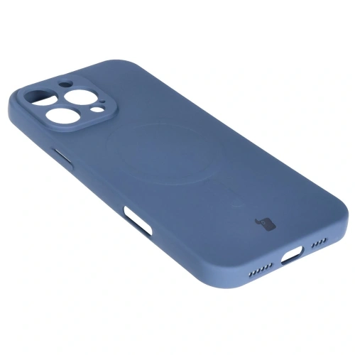 Kup Silikonowe etui z pierścieniem magnetycznym Bizon Case Silicone Magnetic do Apple iPhone 16 Pro granatowe - BIZ6206 - {ean13} - Sklep Home Screen