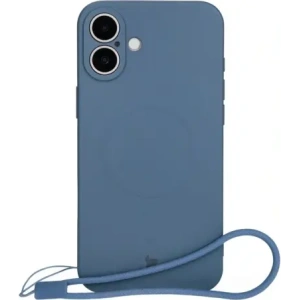 Kup Silikonové pouzdro s magnetickým kroužkem Bizon Case Silicone Magnetic pro Apple iPhone 16 tmavě modré - BIZ6207 - {ean13} - Sklep Home Screen