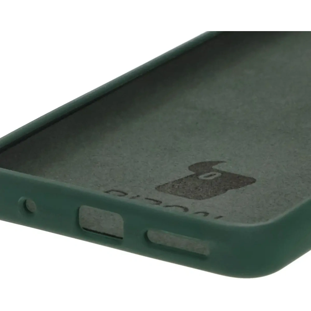 Silikonowe etui Bizon Soft Case do Motorola Moto G04 ciemnozielone