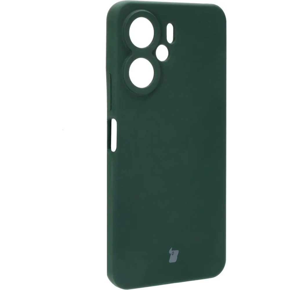 Silikonowe etui Bizon Soft Case do Xiaomi Redmi 13C 4G / Xiaomi Redmi 13C 5G / Xiaomi Poco C65 ciemnozielone