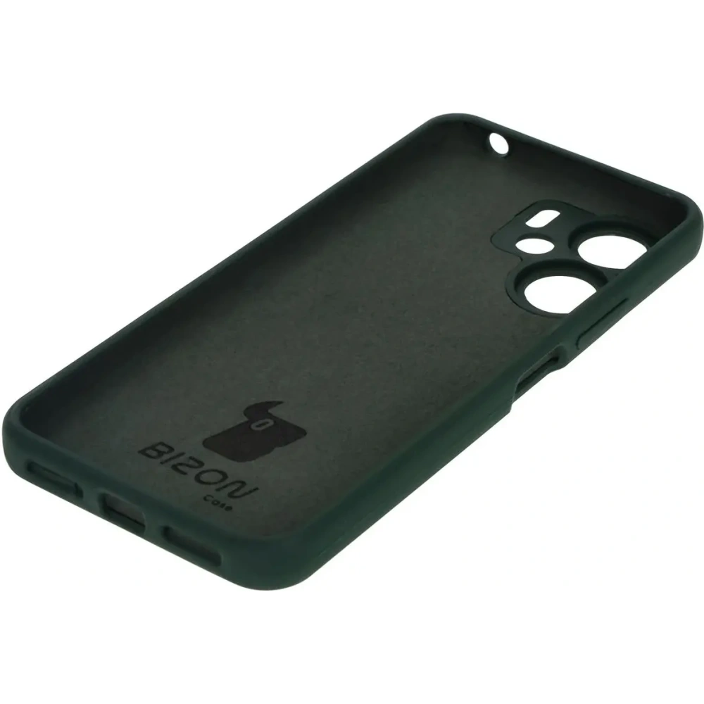 Silikonowe etui Bizon Soft Case do Xiaomi Redmi 13C 4G / Xiaomi Redmi 13C 5G / Xiaomi Poco C65 ciemnozielone