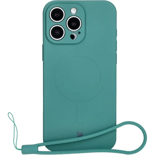 Kup Bizon Case Silikon Magnetic Apple iPhone 16 Pro Max dunkelgrün - BIZ6211 - {ean13} - Sklep Home Screen
