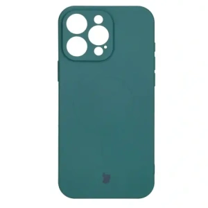 Kup Silikonowe etui z pierścieniem magnetycznym Bizon Case Silicone Magnetic do Apple iPhone 16 Pro ciemnozielone - BIZ6212 - {ean13} - Sklep Home Screen