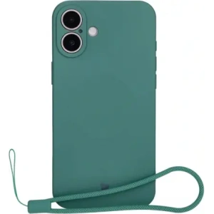 Kup Silikonové pouzdro s magnetickým kroužkem Bizon Case Silicone Magnetic pro Apple iPhone 16 tmavě zelené - BIZ6213 - {ean13} - Sklep Home Screen