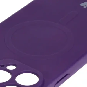 Kup Silikonowe etui z pierścieniem magnetycznym Bizon Case Silicone Magnetic do Apple iPhone 16 Pro śliwkowe - BIZ6216 - {ean13} - Sklep Home Screen