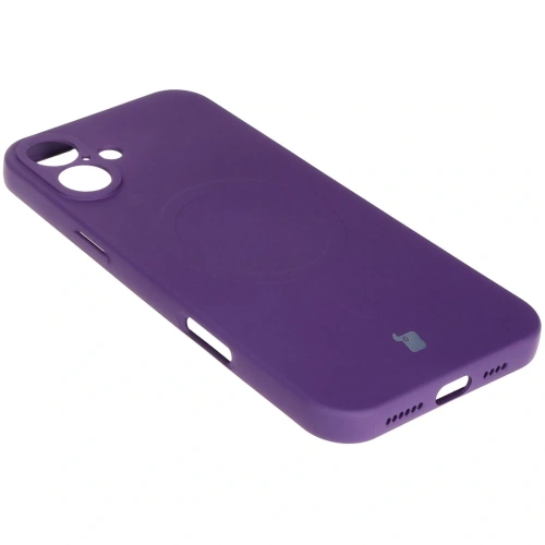 Kup Silikonowe etui z pierścieniem magnetycznym Bizon Case Silicone Magnetic do Apple iPhone 16 śliwkowe - BIZ6217 - {ean13} - Sklep Home Screen