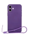 Bizon Case Silicone Magnetic Apple iPhone 16 Plus Pflaume
