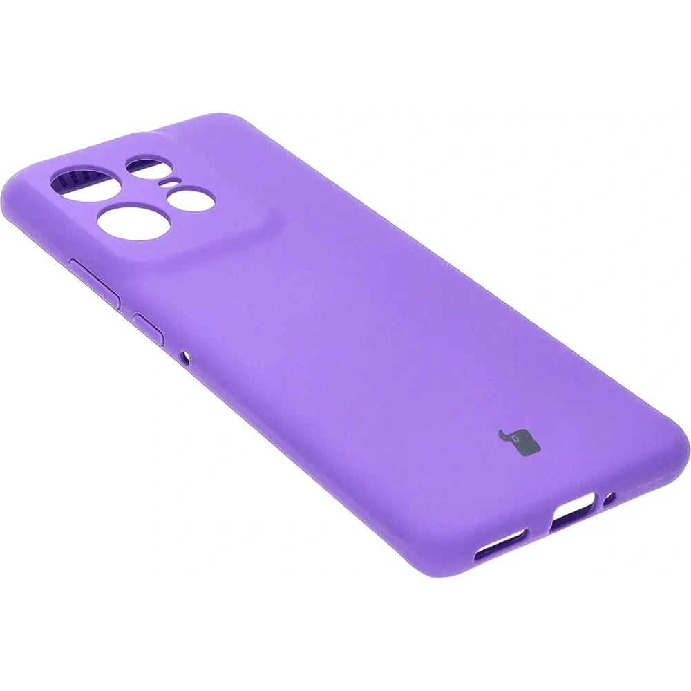 Silikonowe etui Bizon Soft Case do Motorola Edge 50 Pro fioletowe