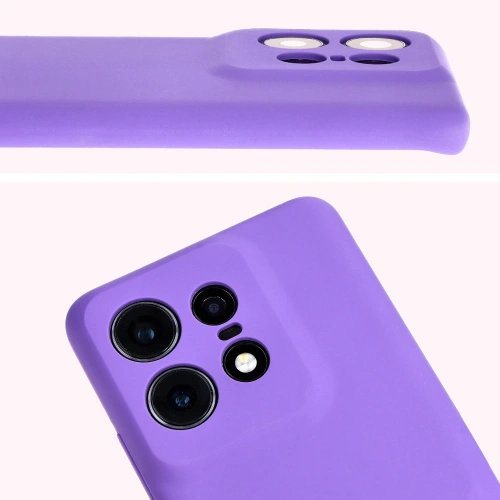 Kup Silikonowe etui Bizon Soft Case do Motorola Edge 50 Pro fioletowe - BIZ6219 - {ean13} - Sklep Home Screen