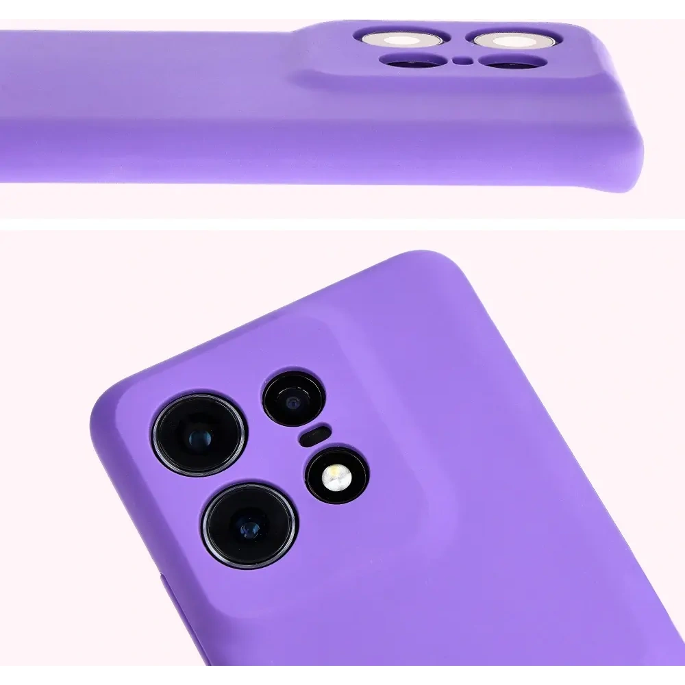 Silikonowe etui Bizon Soft Case do Motorola Edge 50 Pro fioletowe